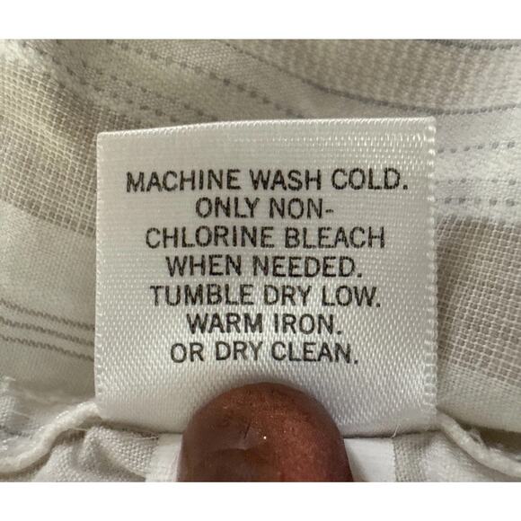 Vintage Banana Republic Button Down Shirt Men's XL Classic White Khaki SS - Picture 10 of 11